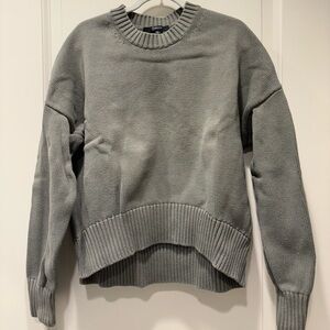 Quince 100% Organic Cotton Boyfriend Crew Sweater Agave XS